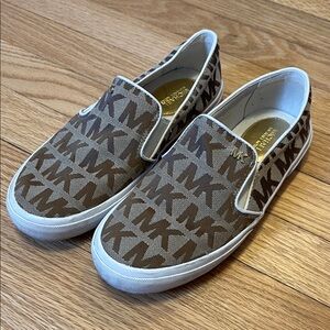 Michael Kors Brown Slip-On Sneakers
